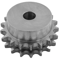 Kettenrad Duplex für zweifache Rollenketten  aus Stahl C45 | © Kettenrad Duplex für zweifache Rollenketten aus Stahl C45