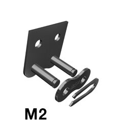 Gerade Verschlussglieder für Rollenketten DIN 8187 - mit Flachlaschen Typ M2-02 | © Gerade Verschlussglieder für Rollenketten DIN 8187 - mit Flachlaschen Typ M2-02