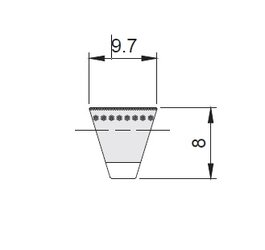 Schmalkeilriemen CONTI® V FO – Flankenoffen - Profil XPZ | © Schmalkeilriemen CONTI® V FO – Flankenoffen - Profil XPZ