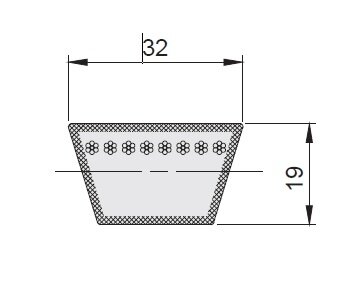 Klassische Keilriemen CONTI® V DIN 2215 Profil D | © Klassische Keilriemen CONTI® V DIN 2215 Profil D