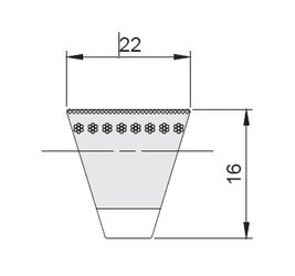 Schmalkeilriemen CONTI® V FO – Flankenoffen - Profil XPC | © Schmalkeilriemen CONTI® V FO – Flankenoffen - Profil XPC