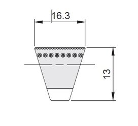 Schmalkeilriemen CONTI® V FO – Flankenoffen - Profil XPB | © Schmalkeilriemen CONTI® V FO – Flankenoffen - Profil XPB